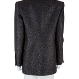 Simli ve payetli, yünlü blazer