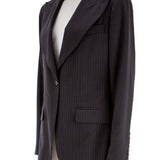 Çizgili desenli blazer