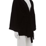 Kuşaklı, kadife kimono