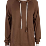 Kapüşonlu, pamuklu sweatshirt