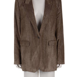 Parlak dokulu blazer