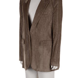 Parlak dokulu blazer