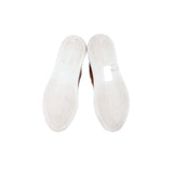 Logolu, monili, deri sneaker bot