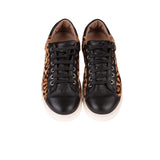 Leopar desenli tay tüyü sneaker