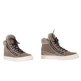 Kürklü, süet sneaker bot
