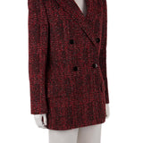 Kruvaze, kareli, tüvit blazer