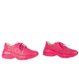 Logo yazılı, deri sneaker