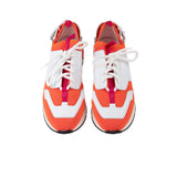 Athlete, logolu, çizgili sneaker
