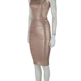 Crop ceket - straplez midi elbise