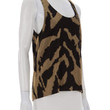 Zebra desenli, astarlı bluz