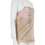 Sportmax, kareli keten - pamuk bluz