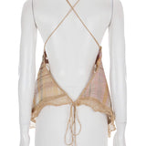 Sportmax, kareli keten - pamuk bluz