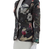 McQ, çiçekli desenli ipek blazer