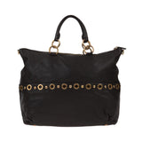 Shopper, zımbalı, deri çanta
