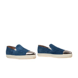 Logolu, slip-on süet sneaker