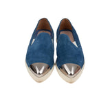 Logolu, slip-on süet sneaker