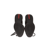 Metal logolu deri sneaker