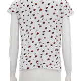 Desenli, pamuklu t-shirt