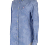 Batik desenli, pamuklu gömlek