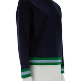 Simli triko detaylı sweatshirt
