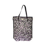 Leopar desenli kanvas çanta