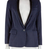 Dokulu yün blazer