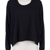 T, arkası uzun sweatshirt