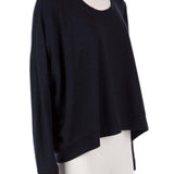 T, arkası uzun sweatshirt