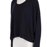 T, arkası uzun sweatshirt