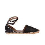 Rockstud zımbalı deri espadril