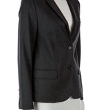 Deluxe, sırtı işlemeli simli blazer
